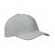 6 panel baseball cap, серый