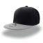 Бейсболка SNAP BACK, 6 клиньев, пластиковая застежка, черный, серый