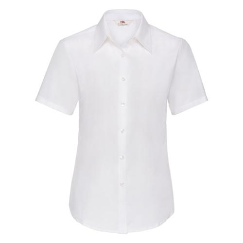 Рубашка женская SHORT SLEEVE OXFORD SHIRT LADY-FIT 130, белый