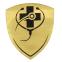Шильд-наклейка медицина, Золотой