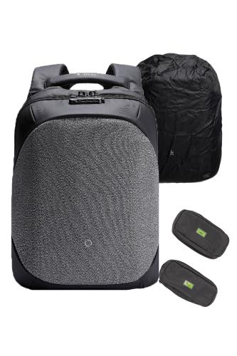Рюкзак ClickPack Pro 46х34х16 см, комбинированный черный/серый