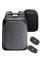 Рюкзак ClickPack Pro 46х34х16 см, комбинированный черный/серый
