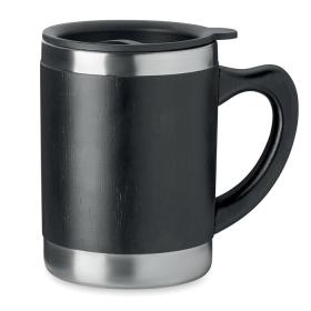 Термостакан из бамбука 300ml, черный