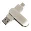 USB flash-карта CIRCLE OTG Type-C (32Гб), серебристая, 6,5х1,5х0,82 см, металл, серебристый