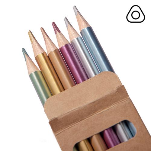 Цветные карандаши METALLIC, 6 цветов, бежевый