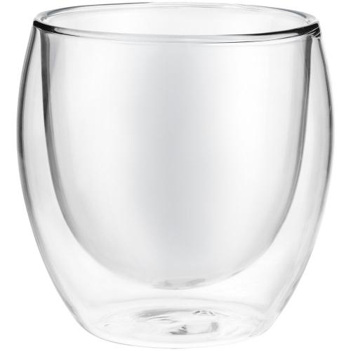 Стакан с двойными стенками Glass Bubble, бесцветный