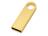 USB 2.0-флешка на 32 Гб с мини чипом и круглым отверстием, золотистыйй