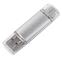 USB flash-карта ASSORTI OTG Type-C (16Гб), серебристый