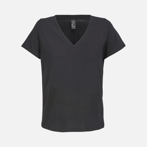 Футболка женская Regent Women с V-образным вырезом, черная