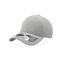 Бейсболка UNI-CAP PIQUET, без панелей и швов, без застежки, серый