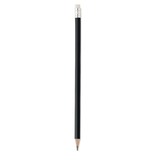 Natural pencil with eraser, черный
