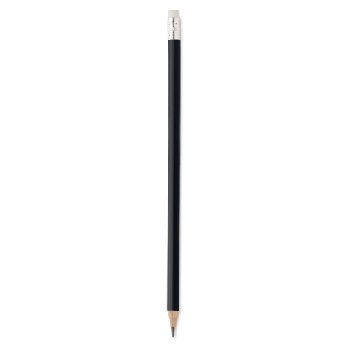 Natural pencil with eraser, черный