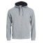 Толстовка мужская CLASSIC HOODY FULL ZIP 300, серый меланж