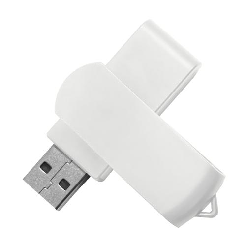 USB flash-карта SWING (8Гб), белый, 6,0х1,8х1,1 см, пластик, белый