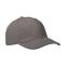 6 panel baseball cap, tемно-серый
