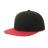 Бейсболка SNAP BACK-S, 6 клиньев, пластиковая застежка, черный, красный