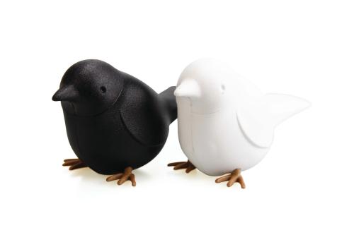 Набор для специй Sparrow Salt & Pepper, Черно-Белый