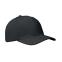 6 panel baseball cap, черный
