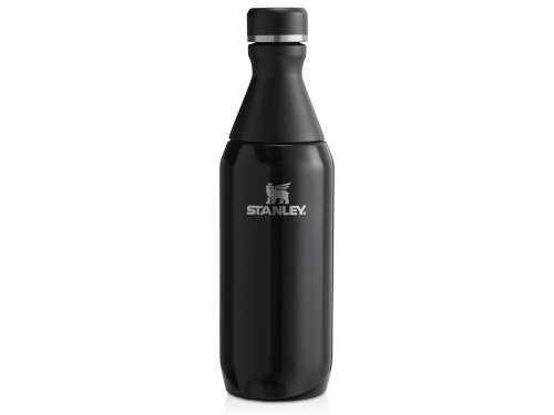 Бутылка для воды Stanley All Day Slim объемом 350 мл - черный глянцевый