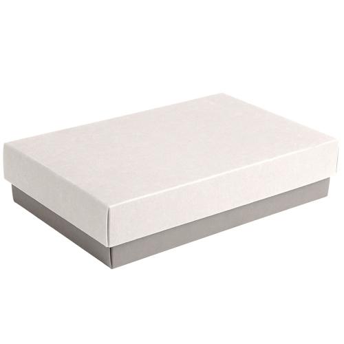 Коробка подарочная CRAFT BOX размер 17,5 x 11,5 x 4 см, белый, серый