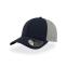 Бейсболка "Contest",6 клиньев, пластиковая застёжка, темно-синий, серый